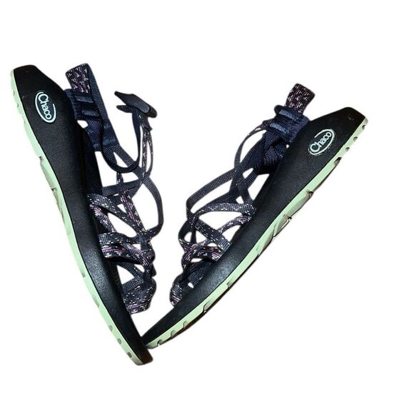 Chaco Blue and Purple Strappy Sandals Size 7 - Picture 5 of 8